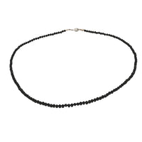 Tourmaline 3mm Faceted Necklace - Silver Plated