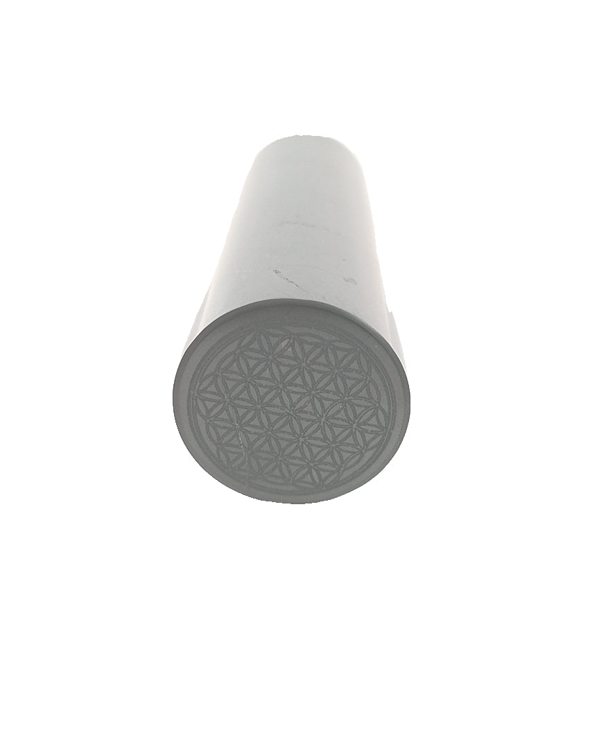 Shungite Pillar, Tree of Life/Flower of Life