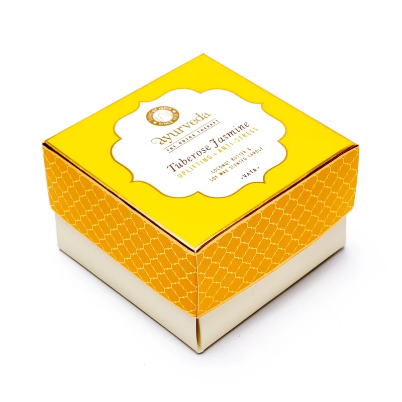 Tuberose jasmine 2 wick scented candle in jar