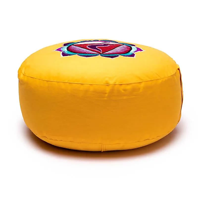 Meditation Cushion - Solar Plexus - Manipura Embroidered