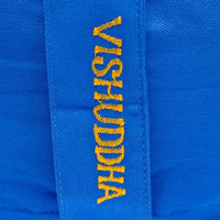 Meditation Cushion - Throat Chakra - Vishudda Embroidered.