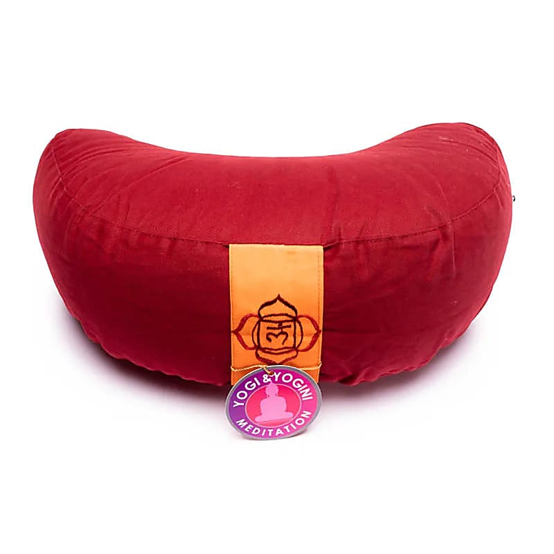 Meditation Cushion - Half Moon - Root Chakra