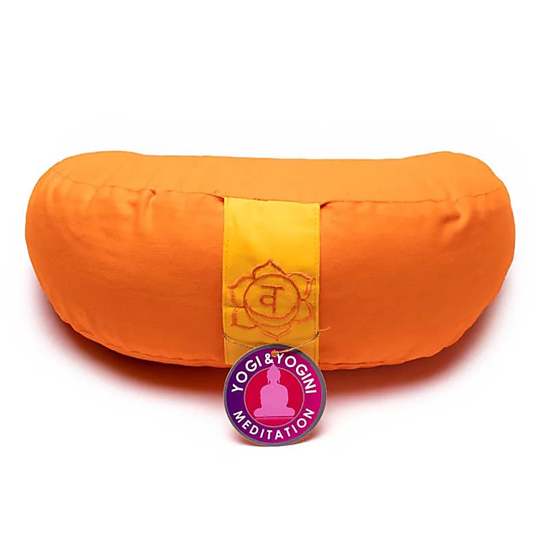 Meditation Cushion - Half Moon - Sacral Chakra