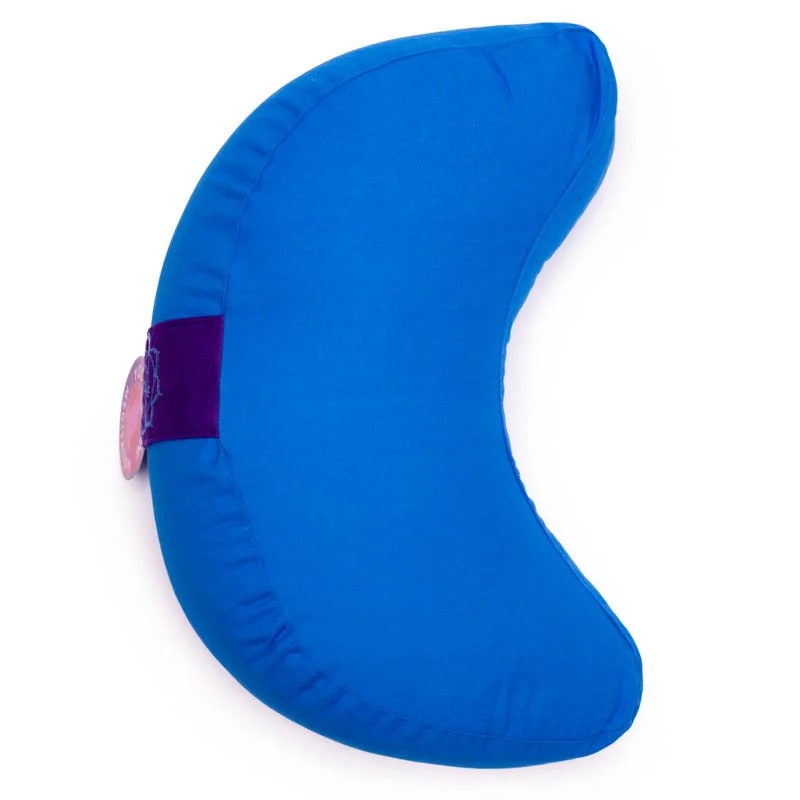 Meditation Cushion - Half Moon - Throat Chakra