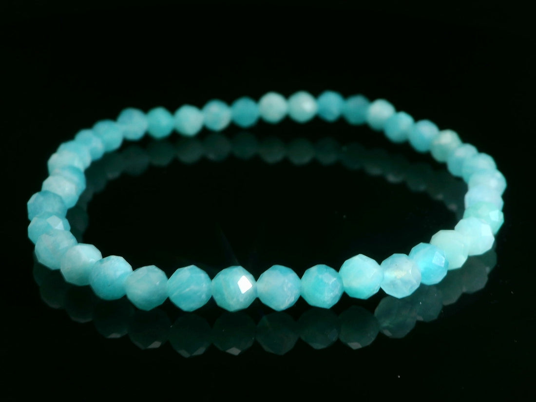 Amazonite Faceted Bracelet - 5mm