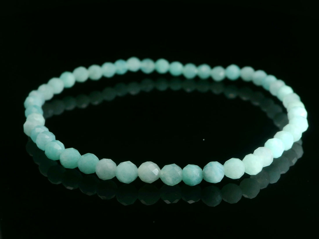 Amazonite 4mm Faceted Bracelet