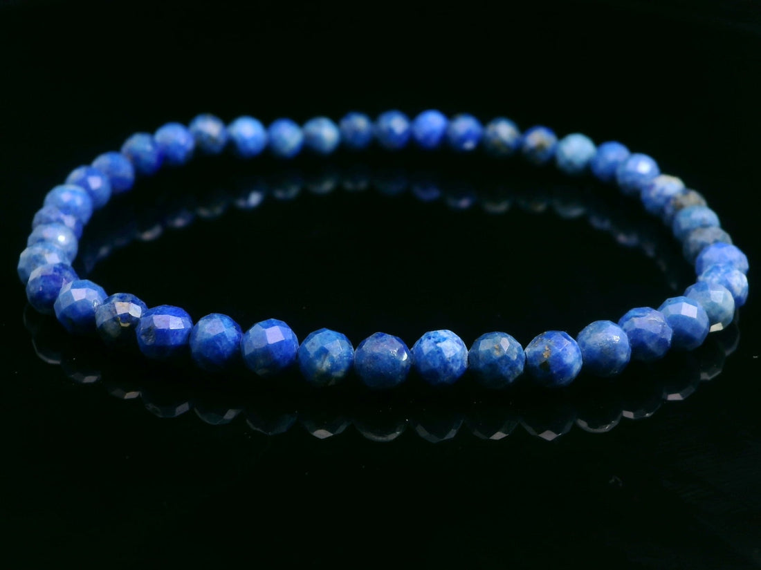 Lapis Lazuli 4mm Faceted Bracelet