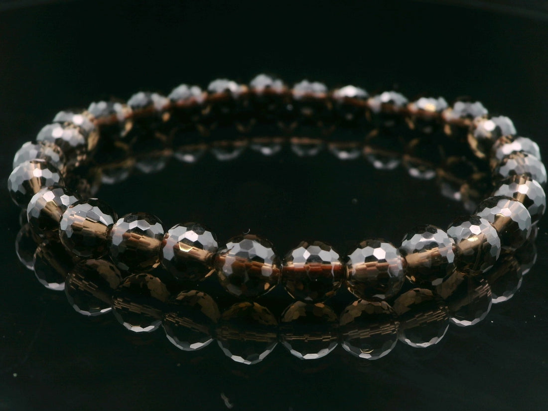 Smokey Quartz Faceted 6mm Bracelet