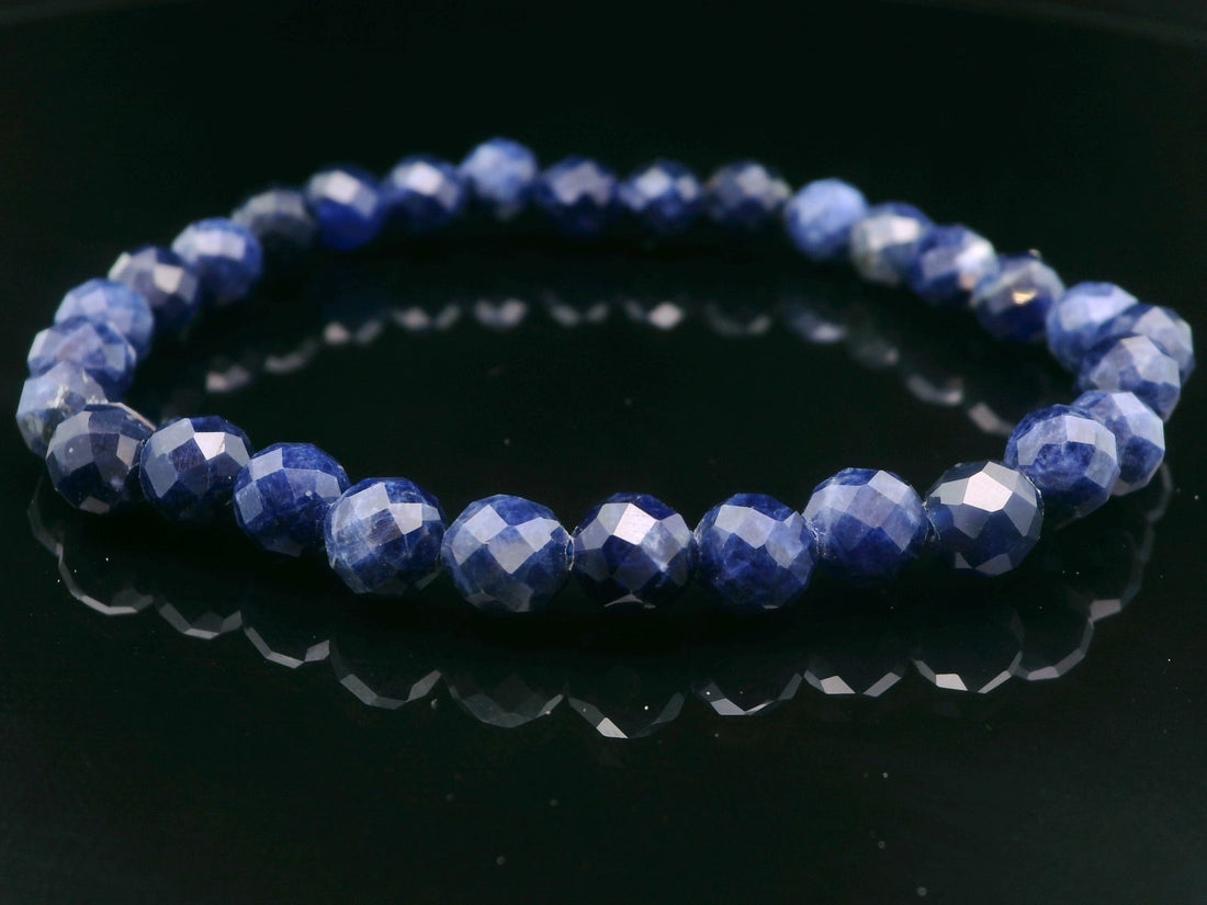 Sodalite 6mm Faceted Bracelet