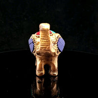 Brass Elephant with Mosaic