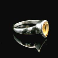 Citrine, Faceted Sterling Silver Ring