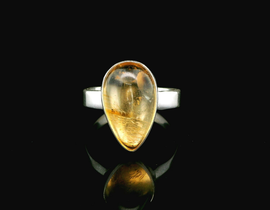Citrine, Sterling Silver Ring