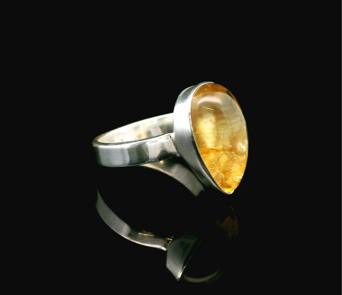 Citrine, Sterling Silver Ring