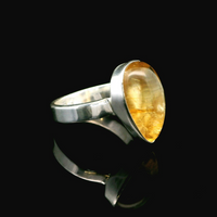 Citrine, Sterling Silver Ring