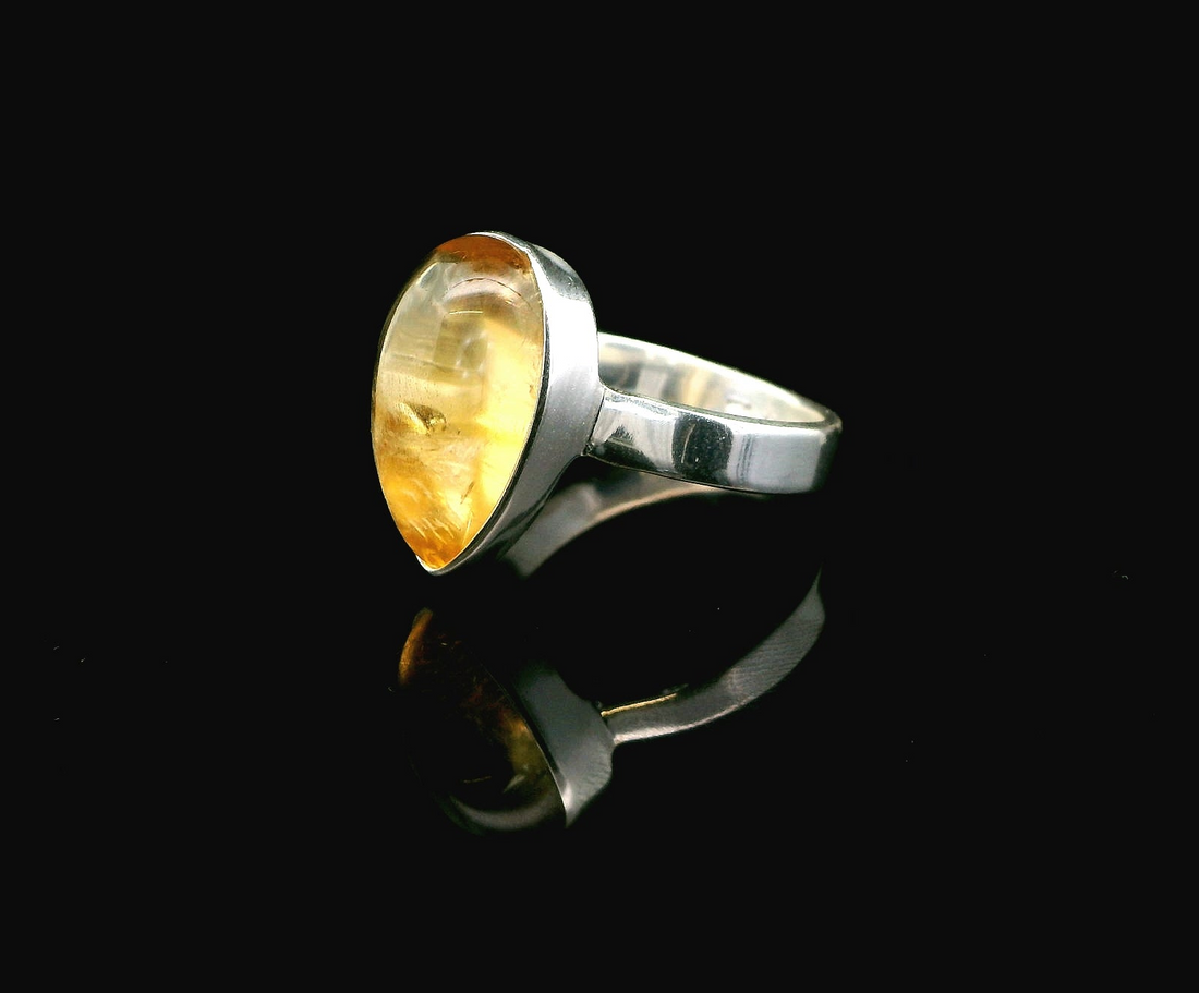 Citrine, Sterling Silver Ring