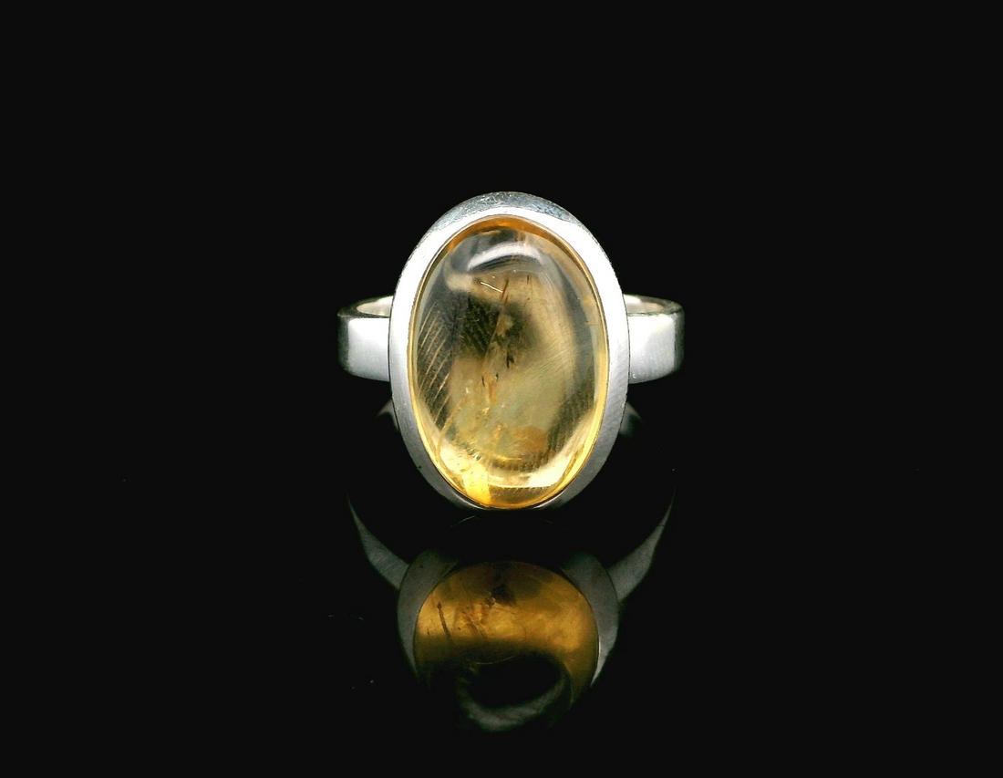 Citrine, Sterling Silver Ring