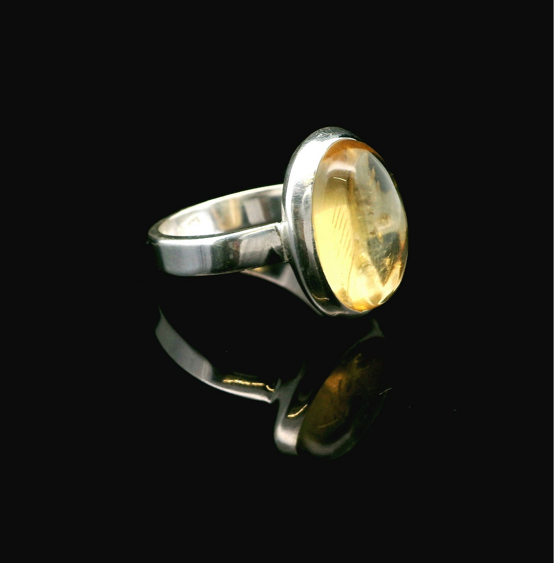 Citrine, Sterling Silver Ring