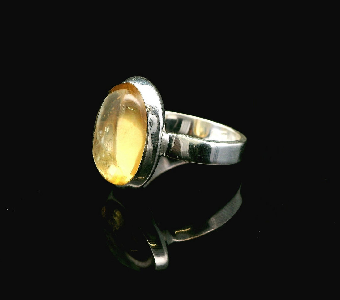 Citrine, Sterling Silver Ring