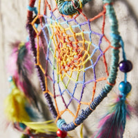 Rainbow Heart Hemp Dreamcatcher