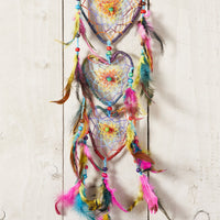 Rainbow Heart Hemp Dreamcatcher