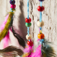 Mini Rainbow Hemp Dreamcatcher