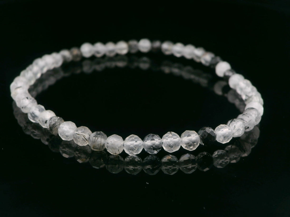 Tourmaline Quartz 4mm Faceted Bracelet