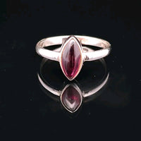 Garnet, Sterling Silver Ring