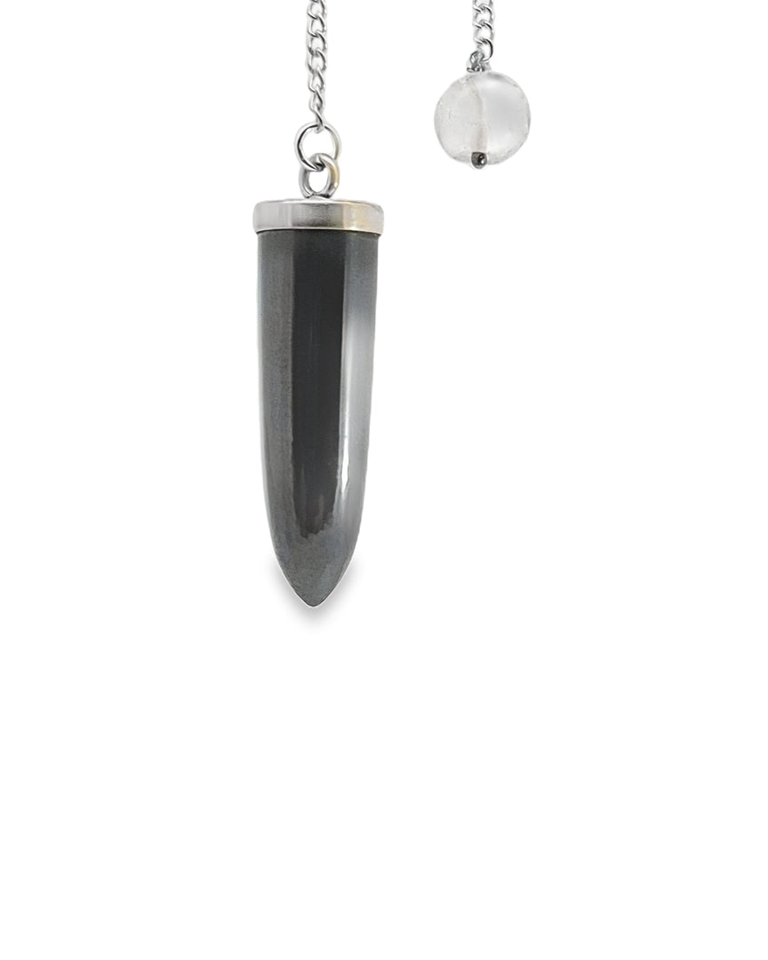 Hematite Pendulum - Silver Plated