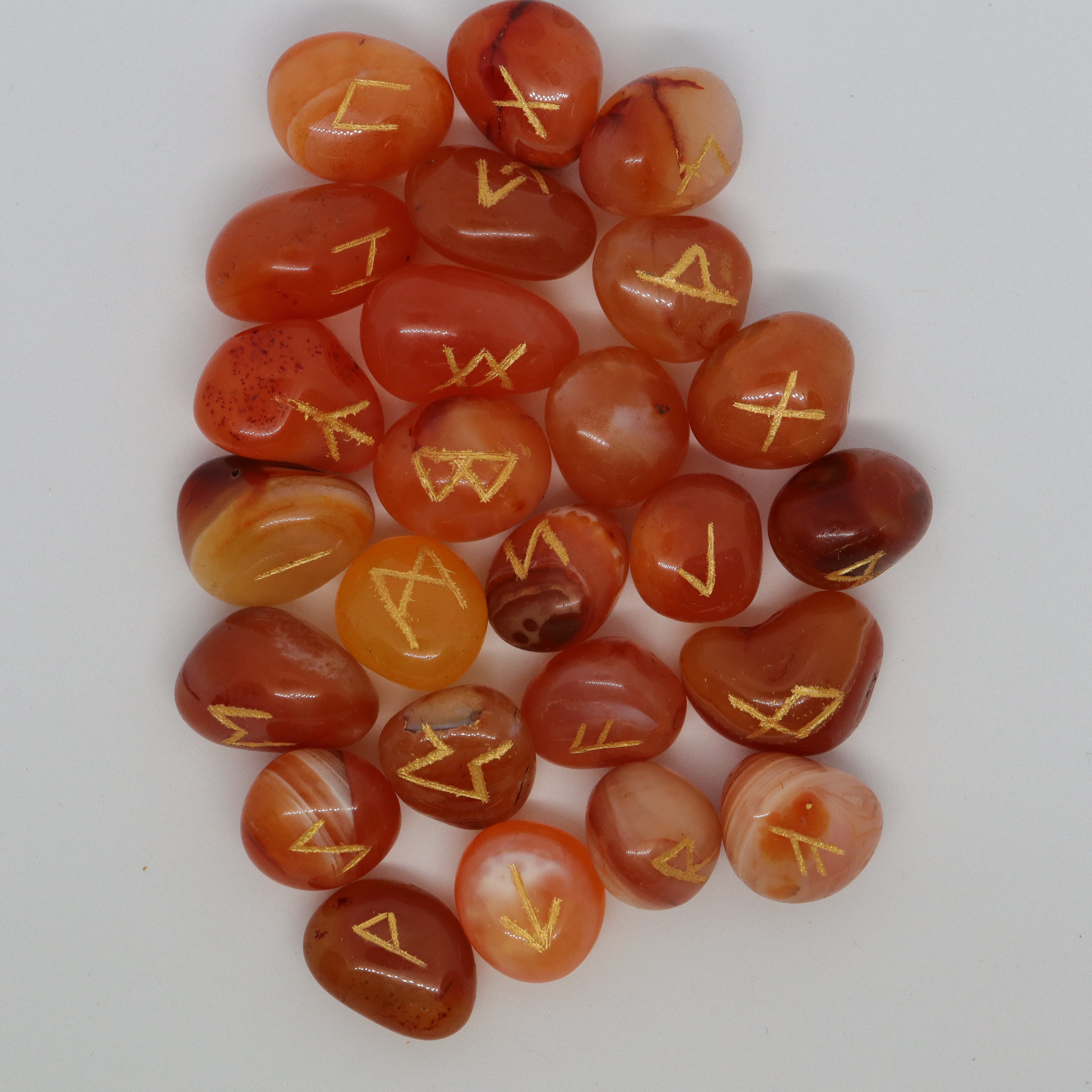 Carnelian Rune Oracle Set