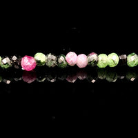 Ruby Zoisite 2mm Faceted Necklace