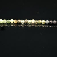 Tourmaline, Green 2mm Faceted Necklace