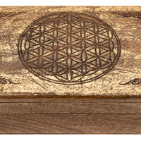 Flower of Life Wooden Box
