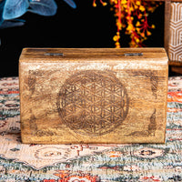 Flower of Life Wooden Box