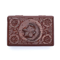 Tarot box - Star & Moon woodcarving