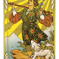 Golden Art Nouveau Tarot - Mini