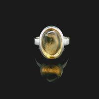Citrine, Sterling Silver Ring