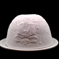 Porcelain Tealight Holder - Buddha