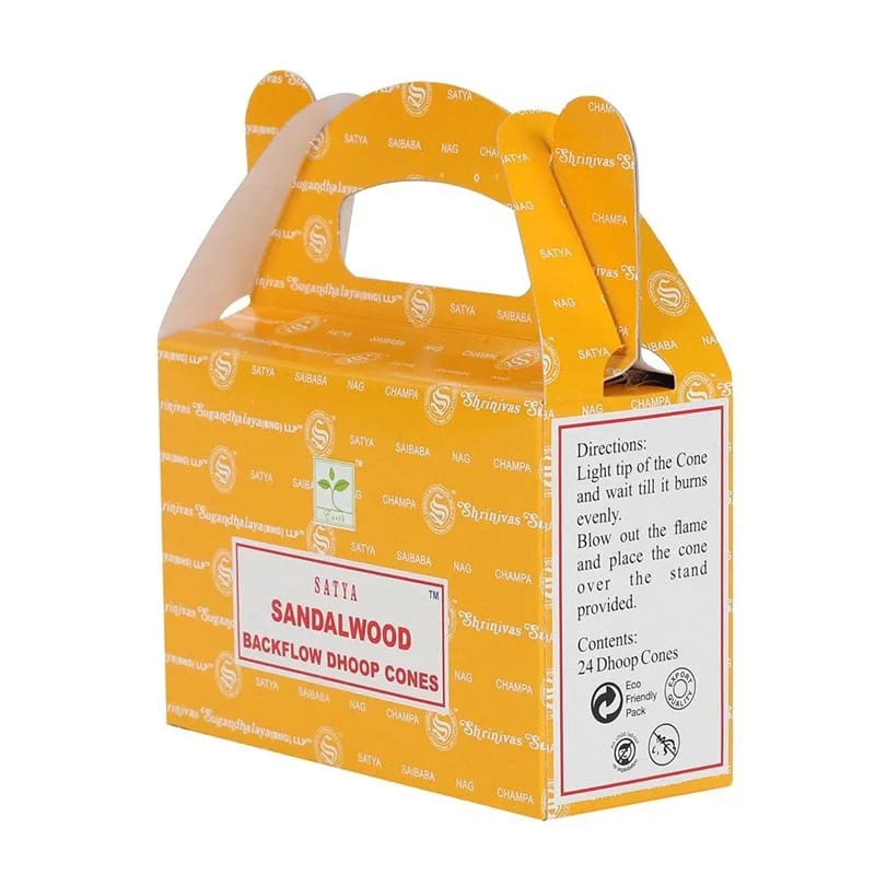 Backflow Incense Cones - Sandalwood - 75g