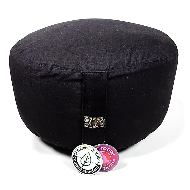 Meditation Cushion - XL Black - Organic Cotton