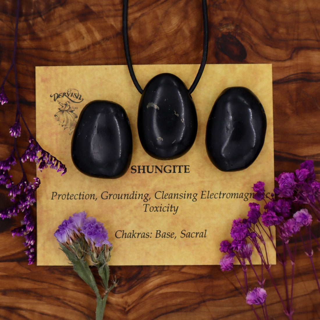 Shungite Tumblestone Pendant
