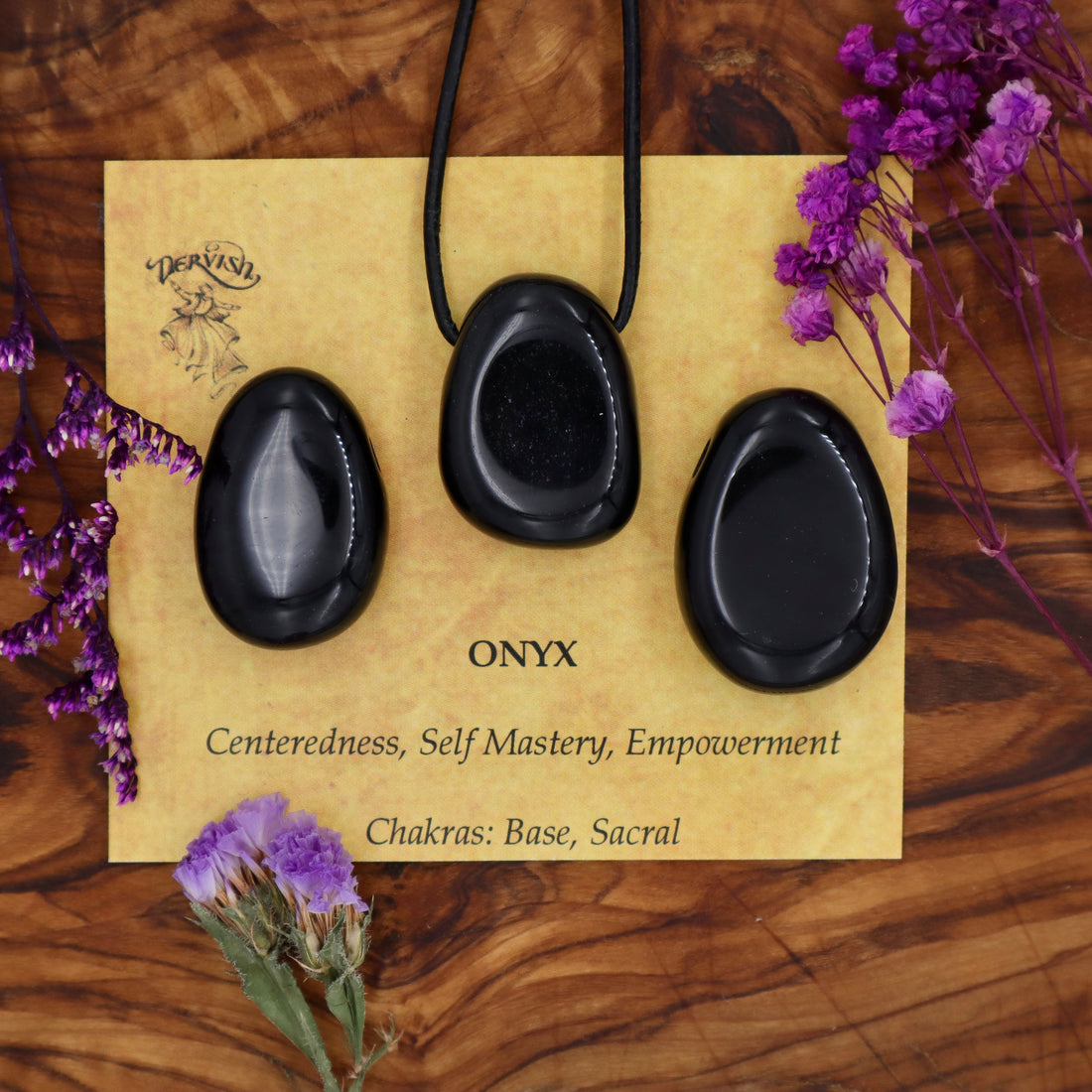 Onyx Tumblestone Pendant
