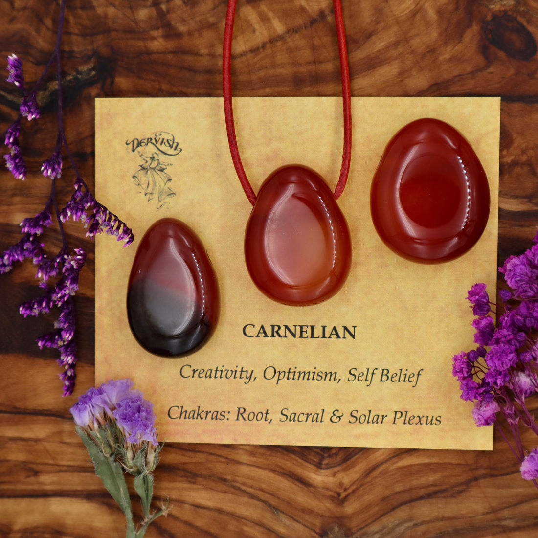 Carnelian Tumblestone Pendant