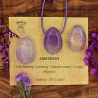 Amethyst Tumblestone Pendant