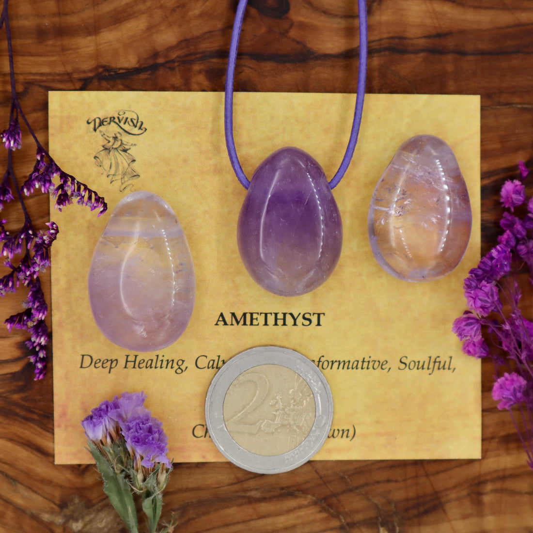 Amethyst Tumblestone Pendant
