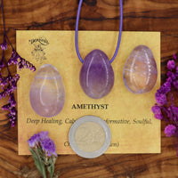 Amethyst Tumblestone Pendant