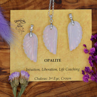 Opalite Angel Wing Pendant