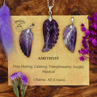 Amethyst Angel Wing Pendant