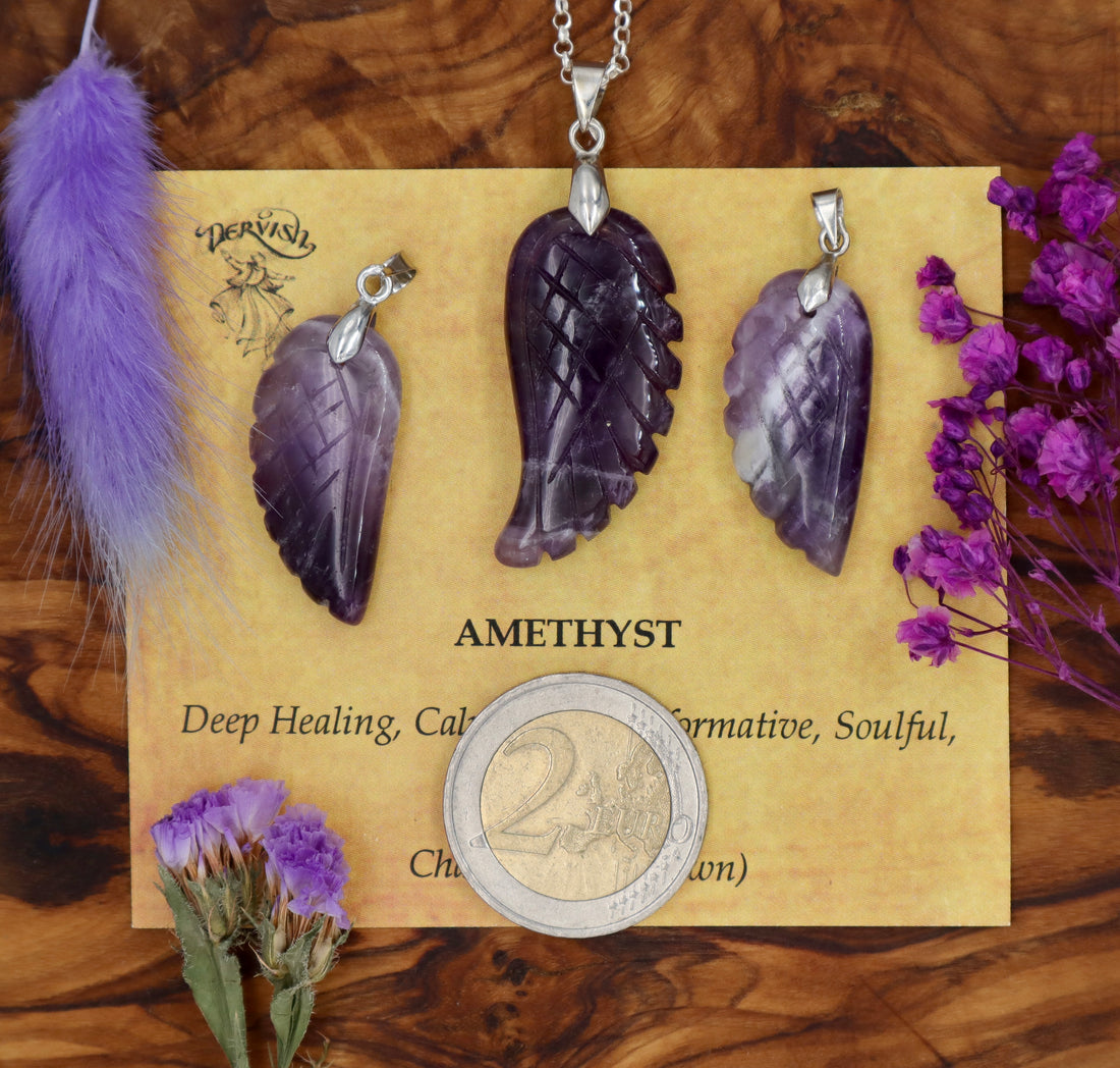 Amethyst Angel Wing Pendant