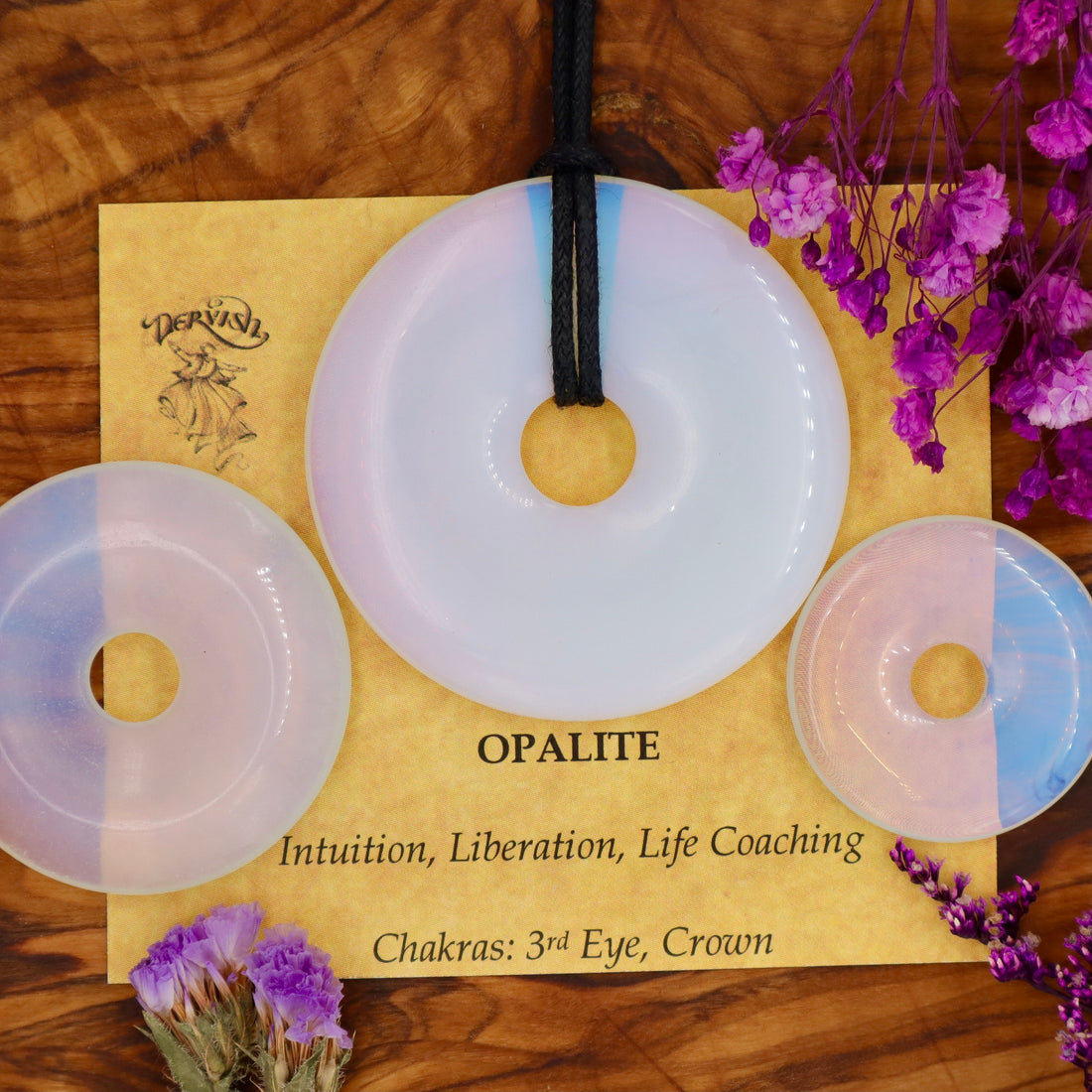 Opalite Donut Pendant (30mm, 40mm, 50mm)