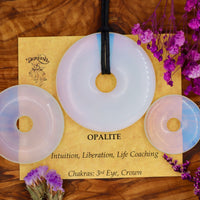 Opalite Donut Pendant (30mm, 40mm, 50mm)